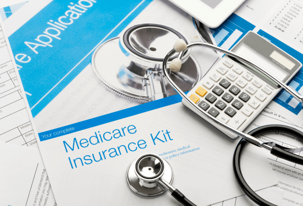 a picture of a medicare insurance kit policy information booklet
