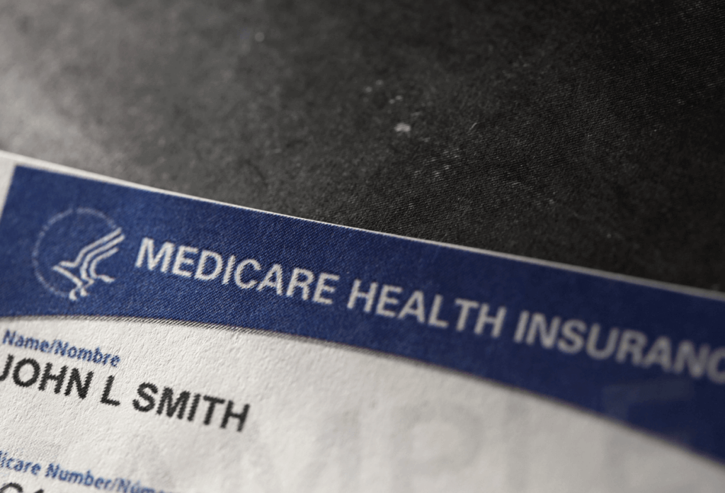 a picture of a medicare health insurance card