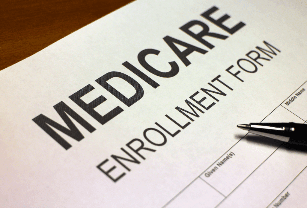 A Medicare enrollment form for an image about "Medicare Open Enrollment 2024-2025: Your Guide to Making the Right Choice."